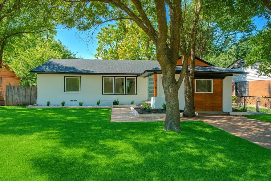 Seller is willing to help out with RATES buy down with a good offer,Welcome to this fully refreshed East Dallas home, where modern updates meet classic charm. Step inside to find an open and bright layout with all new flooring, recessed lighting, and ceiling fans throughout. The kitchen shines with brand-new cabinets, countertops, backsplash, appliances, and sink—perfect for daily living or entertaining. Both bathrooms feature new floating vanities, sinks, and updated tile showers for a sleek, modern feel.

The upgrades go beyond cosmetics: a new ROOF complete electrical upgrade with 200-amp service, all dual-pane Low-E Energy Star windows, and new doors inside and out bring peace of mind and energy savings. A new thermostat, HVAC vents, and dedicated laundry room with hookups add extra convenience.gas range or electric range buyers can pick.

Outside, enjoy curb appeal with new exterior lighting and fresh finishes. This move-in ready home is designed to last—offering efficiency, style, and comfort just minutes from White Rock Lake, the Dallas Arboretum, and easy highway access.