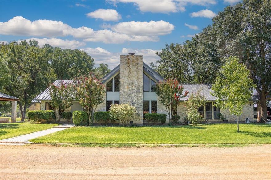 Welcome to a rare opportunity along the coveted San Saba River! This exceptional property offers river frontage, 1100± producing pecan trees (Pawnee and Texcan varieties), and a beautiful home designed for both comfort and entertaining.

The spacious residence features 4 bedrooms, 3.5 bathrooms, and 3 living areas, including one with panoramic river views. The kitchen is a chef’s dream with custom Ash cabinetry, high low countertops, and a commercial refrigerator.

Step outside to your private retreat with an inground pool, separate hot tub, and custom flagstone decking. The pool house with full bath, workshop with electricity, barn with storage, and RV hookup parking with cover provide unmatched convenience and versatility.

Custom flagstone retaining walls highlight the landscaped grounds, while the drip irrigation system, supplied by San Saba River water rights (to convey with sale), ensures optimal care for the pecan orchard.

Whether you’re seeking a productive pecan operation, a riverfront getaway, or a multi-use estate, this property offers it all in the Pecan Capital of the World.