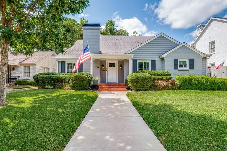 A hidden gem in the Park Cities! This large lot, two-story, extensively renovated home is tucked away in the highly acclaimed HPISD school district and the sought-after Hyer Elementary. This exceptionally well-maintained home is ready for move-in! Updates include new exterior siding, insulation, doors, window seals, hand-scraped wood floors, plumbing, outdoor lighting, and paint (inside and out). The open floor plan offers stunning views from the kitchen through the living room to the manicured backyard. The kitchen, half-bath, formal room, living room, and primary suite are all located on the main floor. The second-floor features two large bedrooms, a full bath, a spacious bonus room that could be converted into another room, and a laundry room with a sink. Walk-in attic storage with Gladiator storage cabinets and a raised two-car garage with additional Gladiator storage cabinets.  This home offers more features than can be listed here. Don't miss out on this incredible opportunity!