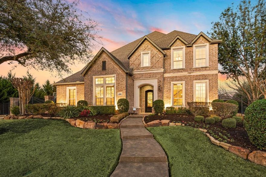 Situated on a premier corner lot next to a peaceful neighborhood pond, this beautifully appointed former model home in Colleyville offers the perfect blend of space, comfort, and convenience. Located within highly regarded Keller ISD, the home is just minutes from popular restaurants, shopping, and everyday amenities while still offering a quiet residential setting.
The thoughtfully designed floorplan features six spacious bedrooms, including a private in-law suite ideal for guests or multi-generational living. The expansive kitchen serves as the heart of the home and showcases high-end appliances, abundant cabinetry, and generous counter space, opening seamlessly to the main living and dining areas for effortless entertaining.
Step outside to your own backyard retreat featuring a sparkling pool and an impressive outdoor living space complete with a built-in kitchen—perfect for hosting gatherings or relaxing with family and friends. The large backyard provides ample room for entertaining and enjoying outdoor living year-round.
Additional highlights include a four-car garage, spacious living areas, and elevated finishes throughout that reflect the quality and design expected from a former model home.
With its desirable corner lot location overlooking the pond, flexible six-bedroom layout, and exceptional indoor-outdoor living spaces, this Colleyville home offers a rare opportunity to enjoy comfortable luxury in one of the area’s most sought-after communities.