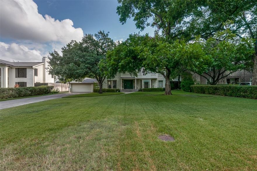 100 x 188 Lot with beautiful trees.  Lot sale only. Owners prefer no showings on the home. However, it you have remodel client, contact me to discuss.   Lovely block with many trees.  A+ location in Preston Hollow.  Come build your dream home.   Near great shopping, restaurants, private schools, and easy access to Central Expressway and Tollway.
Text me in advance to walk the property!
Disclosures and SURVEY are available on the Transaction tab.

All room measurements of the home are approximate, and must be verified by buyer and buyer's agent.