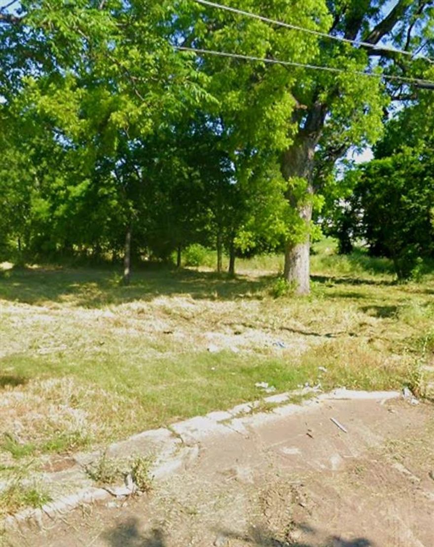 Vacant lot with beautiful greenscape and trees around. Latitude & Longitude is best as there is not a street address marker. Lat 32.76, -96.81. Block 3013. Single Lot number 3. This lot is on an unfinished back way adjacent to I35. It faces the Levee at Millard. Road front description - Private Road.