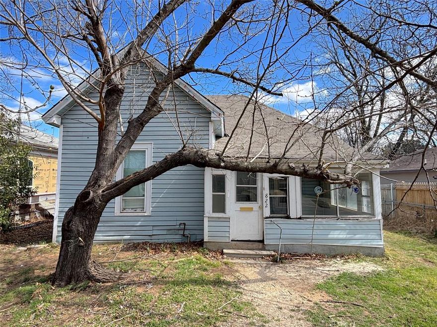 INVESTMENT OPPORTUNITY! Perfect for a flip, rental, or to fix up for yourself. The house is being sold as-is and needs a bit of everything, but has a ton of potential and early 1900s charm just waiting to be highlighted. Located in Original Cleburne, the property features a 3-bedroom main house with original character, a huge kitchen, and a detached 2-room structure in the backyard that offers potential as an additional living unit with an attached storage shed. Come see it today!