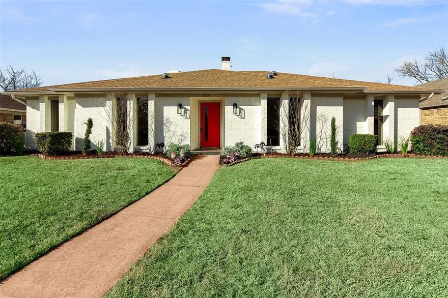 Rare, completely renovated home in Richardson ISD with a pool! It is located minutes from Texas Instruments headquarters and close to everything the city offers. This lovely four bedroom and 2.5 bathroom with an additional office-study has been manicured inside and out. The inside features high vaulted ceilings in the open-concept living area that opens to the kitchen. In addition to the open living area, there is a separate dining and living area. The primary bedroom feels like a retreat with a spa-like primary bath, walk-in closet, and view of the pool. Bonus sunroom space that leads to the pool in the back of the house leading out to the pool with a privacy fence. The refrigerator, washer, and dryer could stay. Pets may be accepted on a case-by-case basis. No sign on the yard.