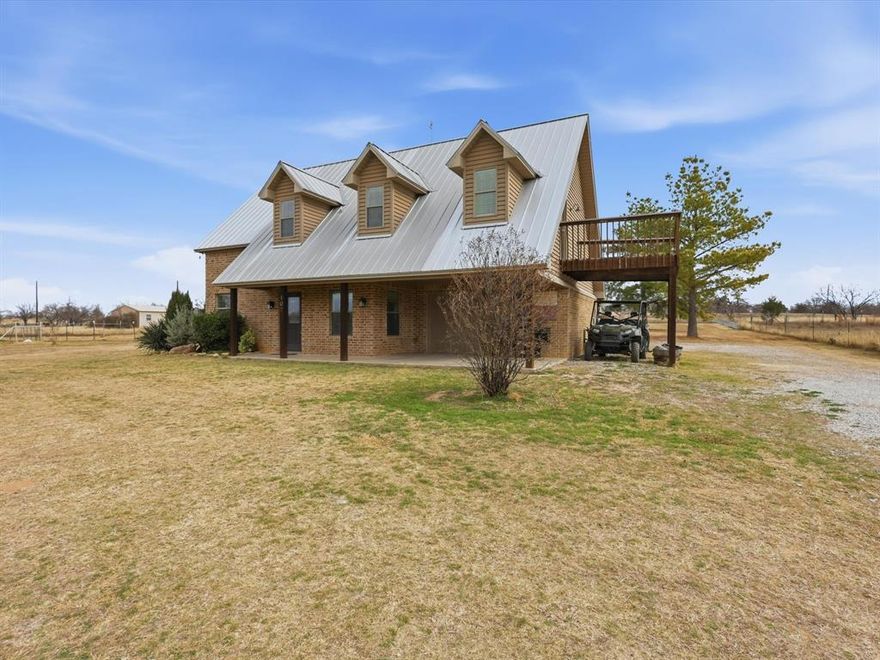 WOW, 7 RV spots for potential income!? Check out the partially finished 400 additional sq ft in the garage! Welcome to 107 Private Rd. 3421! 

Experience true Texas freedom on 5 unrestricted acres, tucked away on a quiet cul-de-sac with no HOA and no restrictions, offering the flexibility to live, work, and build entirely on your own terms. Bring the ATV's to ride or your guns to shoot at your own personal target range. This rare property is set up for both comfort and functionality, whether you’re seeking peaceful country living, agricultural use, or future development potential.

The land is cross-fenced and equipped with two septic systems, allowing the property to be subdivided if desired—ideal for multi-generational living, investment opportunities, or future expansion. 7 RV spots further enhance the potential for additional income or guest accommodations.
 You and your insurance provider will LOVE the metal roof!! Inside, the home features 3 bedrooms and 2.5 bathrooms with a flexible, ideal layout to finish the garage (at sellers expenses). There is plenty of space for a private home office, dual workstations, or a quiet study, allowing you to comfortably work from home while keeping separation from the main living areas. Endless options to add additional bedrooms, square footage or build another primary home and rent the preexisting. Water is plentiful with an abundance of well water, supported by a 3,000-gallon holding tank, providing reliability and peace of mind. The property also offers an ample amount of storage, including horse stalls and livestock-ready facilities, perfectly suited for horses, cattle, goats, chickens, all livestock welcome. All of this is wrapped in serene Texas country living with room to roam, grow, and breathe. Whether you’re building a homestead, running a business, unmatched freedom, versatility, and opportunity. Come and enjoy your own piece on Texas dream!