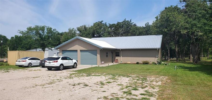 BIG REDUCTION!! You must see this Wietzikoski  built metal home on 20+ acres in Groesbeck (Shiloh) area!! Very well built 2 Bedroom, 2.5 Bath home with vaulted ceilings and open concept Kitchen, Dining & Den. This is the perfect country setting - 2019 built metal home with concrete floors, oversized Bedrooms, extra large Pantry and Laundry area, and possibility of adding 3rd Bedroom by converting half the Garage. The Sunroom on the back of the house and the rocked Courtyard area invite you outside where you will view the acreage. The oversized metal Shop is amazing - concrete floors, insulated and electrical. The metal roof extends on both sides to accommodate 2 sealand containers. Trees are cleaned up, nice sized stock tank, goat wire fences and more await you outside. Are you in the right place at the right time for this Dream Home?? Call today!!