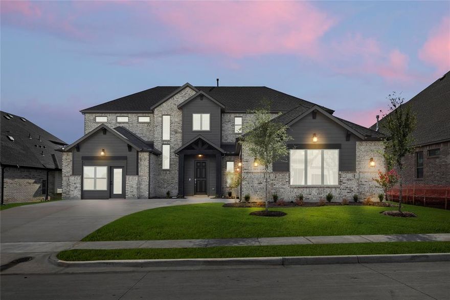 This exceptional contemporary home is a haven of peace and sophistication in
a single-family residence located in Gideon Grove subdivision. A perfect blend of comfort and style with 4 spacious
bedrooms and study, this home offers ultimate convenience with modern amenities. The 3,821 square feet of elegant
space includes 3 full bathrooms and 1 half bathroom, perfect for entertaining. The primary suite boasts an impressive
en-suite bathroom, complete with contemporary stand-alone tub, an oversized glass-enclosed shower, and the luxury
of his-and-hers closets The heart of the home boasts an open floor plan with natural woodwork, decorative lighting,
large kitchen island and a cozy gas fireplace in the living area. Enjoy gatherings in the eat-in kitchen or relax in one of
the two inviting living areas. Wood floors throughout with exception to secondary bedrooms and wet areas. Additional
highlights include a smart home system, walk-in closets, more storage than any family could ask for, and two covered
patios overlooking a private yard. Included is an oversized 2-car garage and a 3rd-car garage on the opposite side...
this home is a true Gem. Don't miss this opportunity!