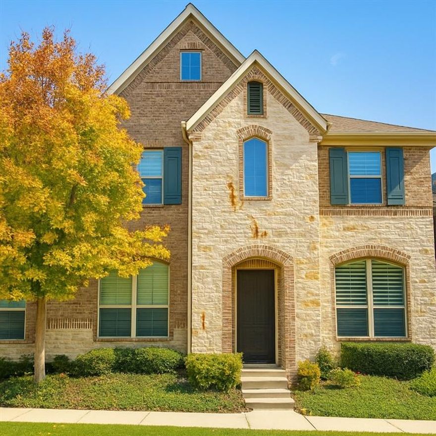 Welcome to this beautifully designed 3-bedroom townhome in the heart of McKinney, offering comfort, convenience, and modern living. The primary bedroom is thoughtfully located on the main floor, featuring an ensuite bath  with walk-in shower, dual vanities and generous closet space—perfect for those seeking ease and privacy. Upstairs, you’ll find two spacious secondary bedrooms along with a versatile game room or living area, ideal for a second lounge space, home office, or play area. The open-concept layout downstairs includes a bright living room with wood-look tile floors, dining area, and a functional kitchen designed for everyday living and entertaining with granite countertops, gas cooktop and updated fixture. Custom Plantation Shutters throughout. Extra shelving added in garage for more storage and walk out direct to a floored attic for convenience. Located in a sought-after community with quick access to 121, shopping, dining at Hub121 or District 121, and top McKinney amenities, this townhome offers low-maintenance living without sacrificing space or comfort. A perfect fit for buyers looking for style, convenience, and a great location.