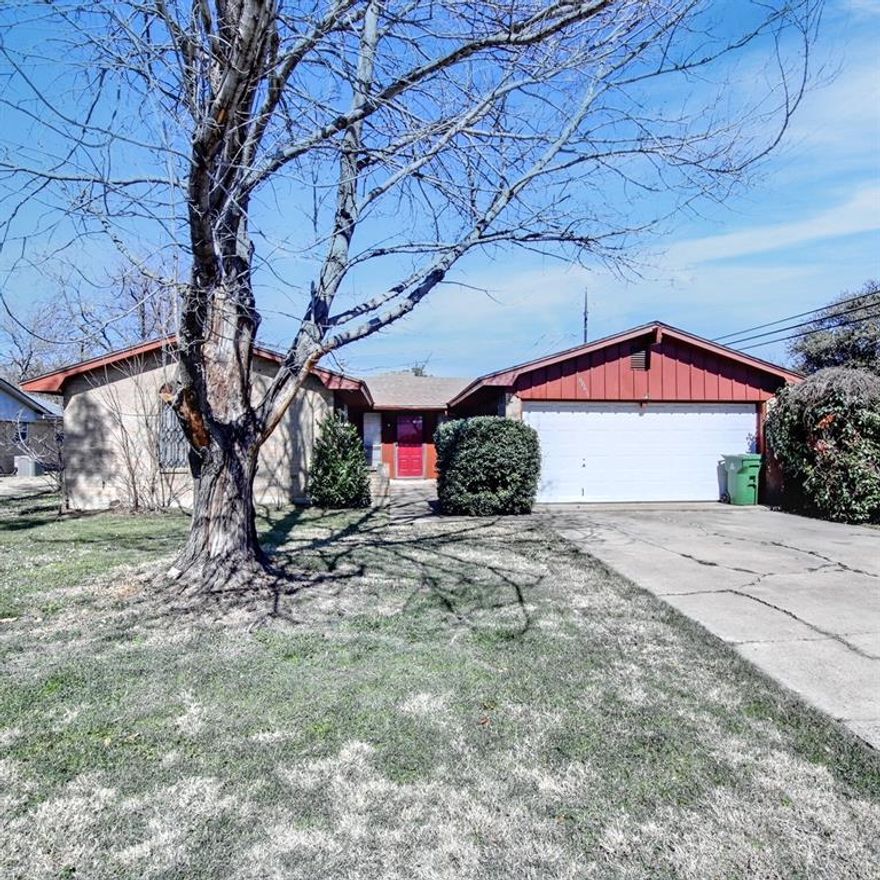 This is an excellent opportunity to purchase a 3-bedroom, 2-bathroom home with a 2-car garage in the desirable North Richland Hills area. The home features spacious rooms and a comfortable floor plan, a galley-style kitchen, and a utility room with washer and dryer hookups. The living room includes a cozy fireplace, and your clients will appreciate the low-maintenance luxury vinyl plank flooring throughout the high-traffic areas.

Previously rented with a strong rental history, this home is ready for a handy homeowner to make it their own or for future tenants.

Conveniently located near Highway 820, providing easy access to the metroplex for shopping, dining, and entertainment.