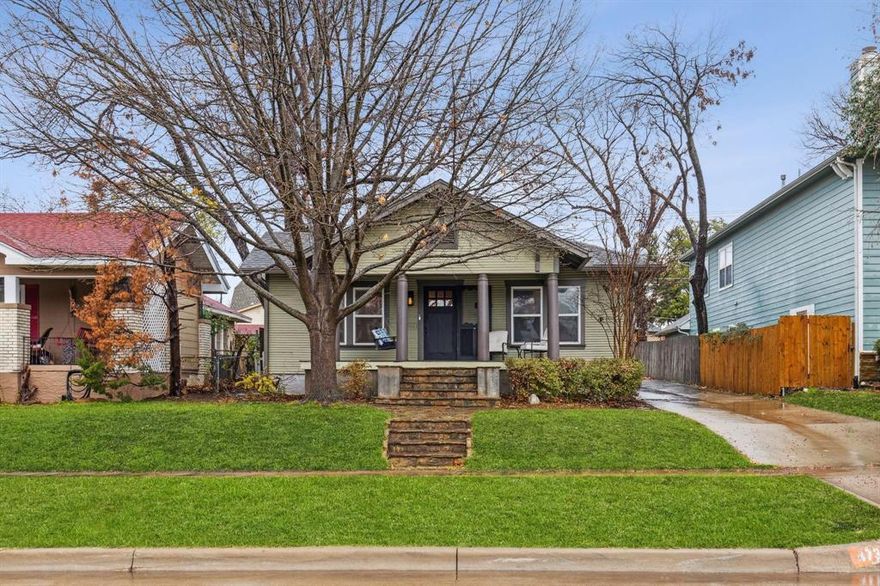 Welcome to this charming Craftsman in Arlington Heights! This home blends classic character with modern updates. Inside, you’ll find an updated kitchen and bathroom, rich hardwood floors, and oversized bedrooms. The home also features a brand-new 2025 HVAC, and a new fence. The updated kitchen features new tile, countertops, and a walk in pantry. The updated bathroom shows new tile, vanity, and fixtures.
Enjoy mornings on the large covered porch, or unwind on the backyard patio. With unbeatable proximity to Camp Bowie and everything Fort Worth has to offer, this home delivers comfort, character, and convenience! Schedule your tour today!