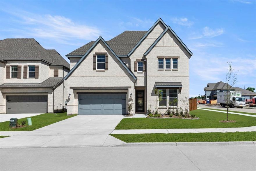 MLS# 21207899 - Built by Ashton Woods Homes - Ready Now! ~ Welcome to this stunning new two-story home in Aster Park. Designed with the Coastal Collection, this home showcases soft whites and comforting blues. Step through the welcoming foyer and discover a spacious secondary bedroom with its own private bath, conveniently connected to a storage room tucked under the staircase. On the opposite side of the main floor, you'll find a mudroom and utility area, along with a stylish powder room. At the heart of the home is a beautifully designed open-concept layout. The elegant dining room features a tray ceiling and flows seamlessly into a bright, expansive family room filled with natural light from large windows. Just beyond, sliding doors lead to the covered patio, creating the perfect space for indoor-outdoor living. The modern kitchen includes shaker-style cabinetry, a large eat-in island, and an oversized, spacious walk-in pantry, providing both beauty and function for daily living and hosting. Also on the first floor is the luxurious primary suite, offering a private retreat complete with a dual-sink vanity, a walk-in shower with mud pan, linen closet, and a generous walk-in closet. Upstairs, a lofty game room with tray ceiling creates a flexible and inviting space for entertainment or relaxation. Two additional secondary bedrooms are located on this level, each featuring its own private bathroom and closet.