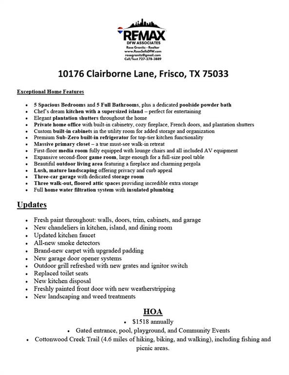 10176 Claiborne Lane