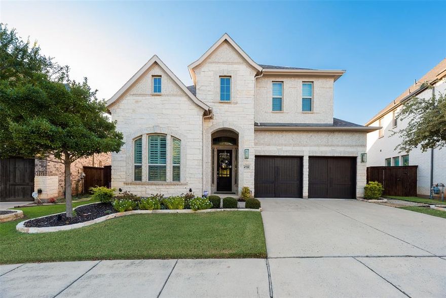 Welcome to this stunning home in the gated community of Creekside at Colleyville, where comfort, style, and convenience come together seamlessly. Impeccably maintained by a meticulous owner, this home offers an ideal layout for both everyday living and entertaining.The main level features a  two en-suite bedrooms including the primary suite and separate guest suite. At the heart of the home is the open living area filled with natural light and anchored by a cozy fireplace tiled from floor to ceiling.The chef’s kitchen features an oversized island, quartz countertops, stainless steel appliances, 5 burner gas cooktop vented to exterior, abundant prep space, and generous storage  perfect for cooking and gatherings. The private owner's suite is a serene retreat with motorized blinds and beautiful views of the backyard, complemented by a spa-like ensuite bath. A dedicated office with French doors and access off the entry. Upstairs, you'll find two additional bedrooms, two full baths, media room with built-in speakers, and a versatile bonus space  ideal for a game room or fitness area including built in bar with sink and refrigerator.. Step outside to your low-maintenance backyard oasis with an extended 24x19 covered patio complete with outdoor kitchen including grill refrigerator, gas fireplace, accent lighting and motarized shades. Enjoy quiet relaxation and serene creek views from the additional 17x13 sitting area — an entertainer’s dream.
This home blends modern amenities with thoughtful design in a prime location. Close to walking trails, the upcomung H-E-B, the shops and dining at Glade Parks and located in the highly acclaimed Grapevine -Colleyville ISD.
This home blends modern amenities with an amazing location and lifestyle. WELCOME HOME!