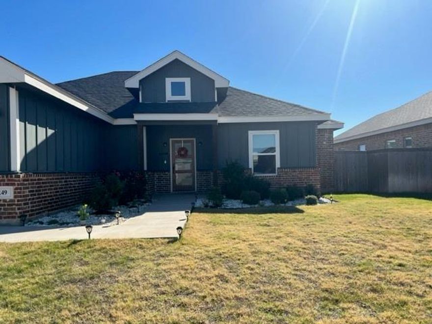 Wylie East gorgeous and spacious 3 bedroom, 2 bath, 2 car garage. Open floor plan and huge island in the kitchen. Beautiful cabinetry, counters, and tons of storage. Walk in closets in every bedroom. Screened in back porch overlooks the yard enclosed by a privacy fence. Owner must approve any pets. Tenant must enroll in the tenant benefit package at $39 per month.