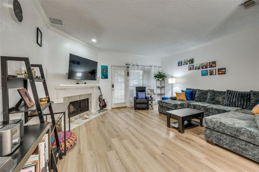 BRAND NEW ROOF & 2 BRAND NEW AC UNITS!!!! The HOA fee covers a wide range of essential services and upkeep, including exterior building maintenance like roofing, siding, and painting, as well as landscaping, lawn care, and maintenance of all shared outdoor spaces—including the community pond. It also includes water, trash and recycling services, sewer, exterior pest control, and insurance that covers the building structure and common areas. Regular maintenance of shared spaces along with access to community amenities like the pool, hot tub and clubhouse.

Experience modern comfort and serene living in this stunning 2-bed, 2.5-bath condo in Carrollton. Designed for effortless style, it features sleek vinyl flooring, an open-concept layout, and a well-appointed kitchen. Unwind upstairs in the spacious bedrooms, including a luxurious master suite with a private bath—your personal retreat from the everyday. Need extra space? The spacious closets throughout provide plenty of storage. Transform the second rooms into a home office, guest suite, or gym to suit your lifestyle. Step outside on your covered patio to your backyard oasis, where a tranquil pond view and graceful ducks create a picturesque escape. Relax and unwind with exclusive access to the community pool and picturesque ponds, offering a perfect blend of leisure and scenic beauty right outside your door. Ideally located just a few minutes from great shopping, dining and entertainment in Addison, this home offers the perfect balance of city convenience and suburban charm.