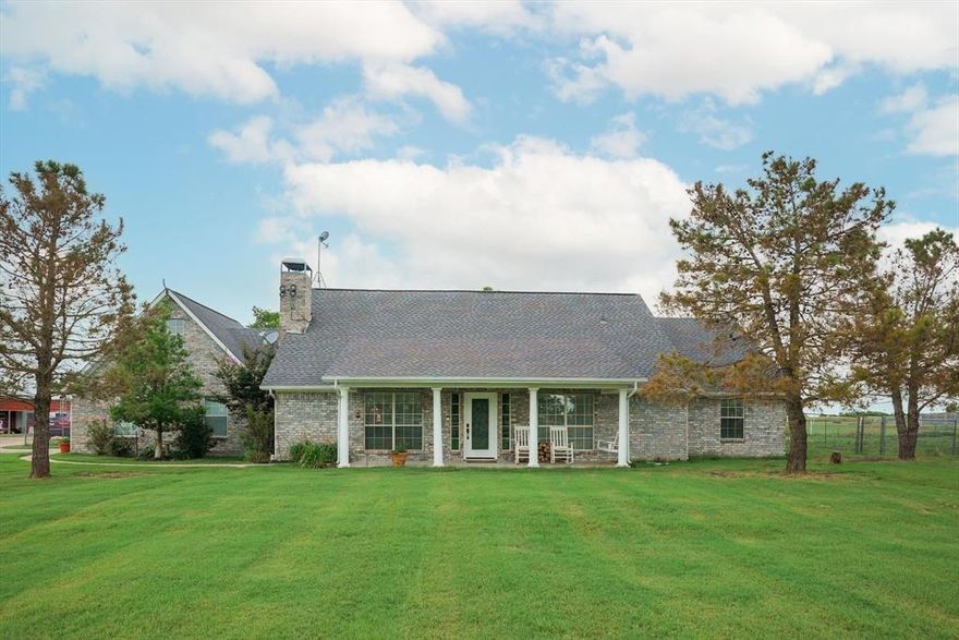 Welcome Home to this Sprawling 8.6 Acre Private Country Estate Where Style, Traditionalism & Functionality all come Together! Including Lots 8,9 & 10, a Stocked Pond, Barn, 4 Lean-tos, Chicken Coop, a 20x45 Car Storage & a 20x12 Storage Building + Property was Recently Crossed Fenced for Cattle, Horses & Goats. The Well Maintained 3 Bdrm, 2 Bath, 2 Car Gar Home with Game Rm, Sunroom, Flex Space & Refreshing Swimming POOL is a Real Pleaser for the WHOLE Family! Open Concept Flrplan Displays Hand Scraped Wood Floors, Vaulted Ceiling with Decorative Beam, Wood Burning Fire Place, Stainless Appliances, Granite Counters, Oversized Garage with Dog Room & Amazing Front Porch! The Game Rm Up & Flex Space off Sunroom Make for a Great 4th & 5th Bdrm. Backyard Fenced Area Features a Lap Size Pool, Pergola & Tons of Entertainment Space! Updates Include: Paint, Fixtures, Carpet, New Interior AC Unit, New Pool Pump & Filter. Enjoy Quiet Living with Easy Access to Modern Conveniences!
