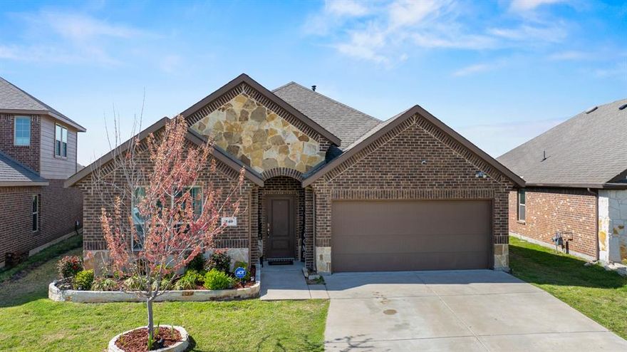 Welcome to this beautiful home in the sought after Williamsburg community in Fate, Texas. This well maintained property offers a perfect blend of comfort, space, and functionality, ideal for both everyday living and entertaining. The open concept layout features a spacious living area filled with natural light, seamlessly connecting to the kitchen and dining spaces.

The kitchen is designed with convenience in mind, offering ample cabinetry, generous counter space, and a layout perfect for gatherings. The primary suite provides a private retreat with a relaxing atmosphere, while the additional bedrooms offer flexibility for family, guests, or a home office.

Step outside to enjoy a generously sized backyard, perfect for outdoor activities, pets, or future customization. Located in a growing area with easy access to major highways, shopping, dining, and  schools, this home offers both comfort and convenience.

This is a great opportunity to own a home in one of Fate’s most desirable neighborhoods.