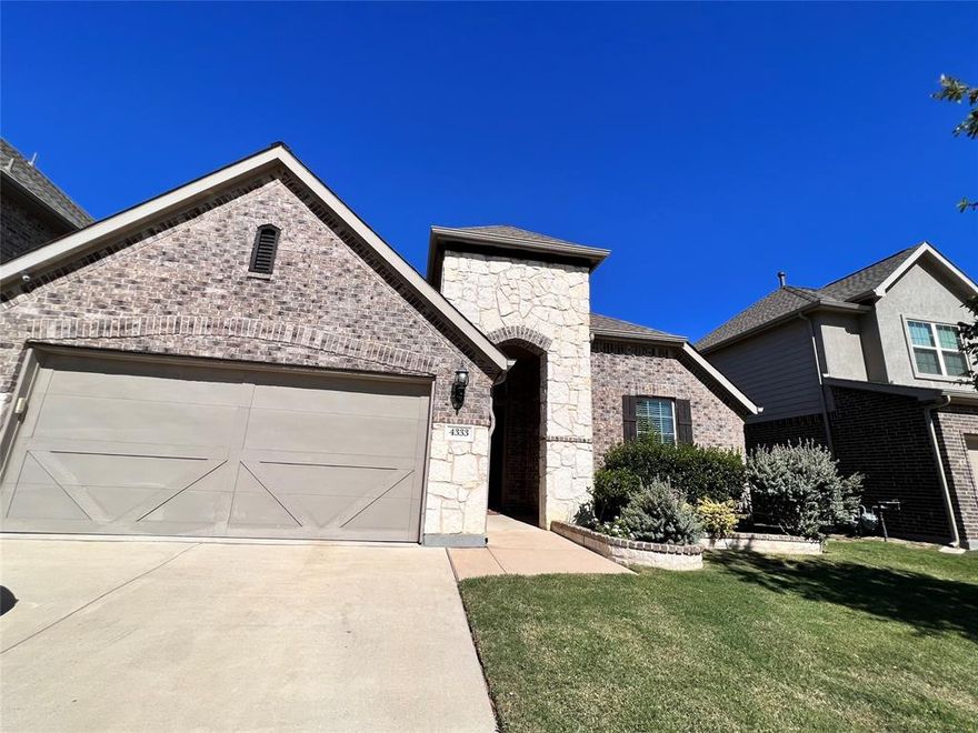 Welcome to this stunning and well maintained 4 bedroom 2 bathroom home located in the highly desirable Steadman Farm Community, within the top rated KELLER ISD. Built in 2015, this home offers a thoughtful and functional floor plan designed for comfort, style, and everyday living.Two spacious living areas that provide flexibility for entertaining, relaxing, or creating a home office or play space. A dedicated dining area adds to the home's open and inviting layout. The main living room features a cozy fireplace, creating a warm and welcoming atmosphere. The chief inspired kitchen is equipped with a gas range and stove, granite countertops, a large kitchen island, and ample cabinet space, perfect for cooking, hosting, and gathering with family and friends. The primary suite is a private retreat, offering generous space, a walk in closet, and a well appointed en suite bathroom. The additional bedrooms are spacious and well sized, providing comfort for family members or guests. Step outside to enjoy the covered back patio and spacious backyard, ideal for outdoor dining, relaxing, or play. Conveniently located near shopping, dining, and major roadways, this home combines quality construction, and excellent location, and a welcoming neighborhood, making it an exceptional place to call home. Don't miss this opportunity. Schedule your showing today and experience all this home has to offer!