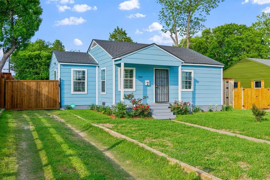 Charming single-story home located in an established South Dallas neighborhood, offering a functional layout and great potential for homeowners or investors alike. This 3-bedroom, 1-bath residence features approximately 899 square feet of living space, with a comfortable living area that flows into the kitchen and dining spaces.

The home includes laminate and tile flooring, central HVAC, and a traditional layout designed for everyday living. The kitchen comes equipped with essential appliances and ample cabinet space, while natural light enhances the interior throughout.

Situated on a spacious interior lot of over 7,500 square feet, the property features a large backyard with mature trees—ideal for outdoor enjoyment, expansion, or future improvements. Additional highlights include a detached garage, wood fencing, and city water and sewer utilities.

Conveniently located with access to major roadways, schools, and local amenities, this property presents an excellent opportunity for value-add improvements or long-term investment.
