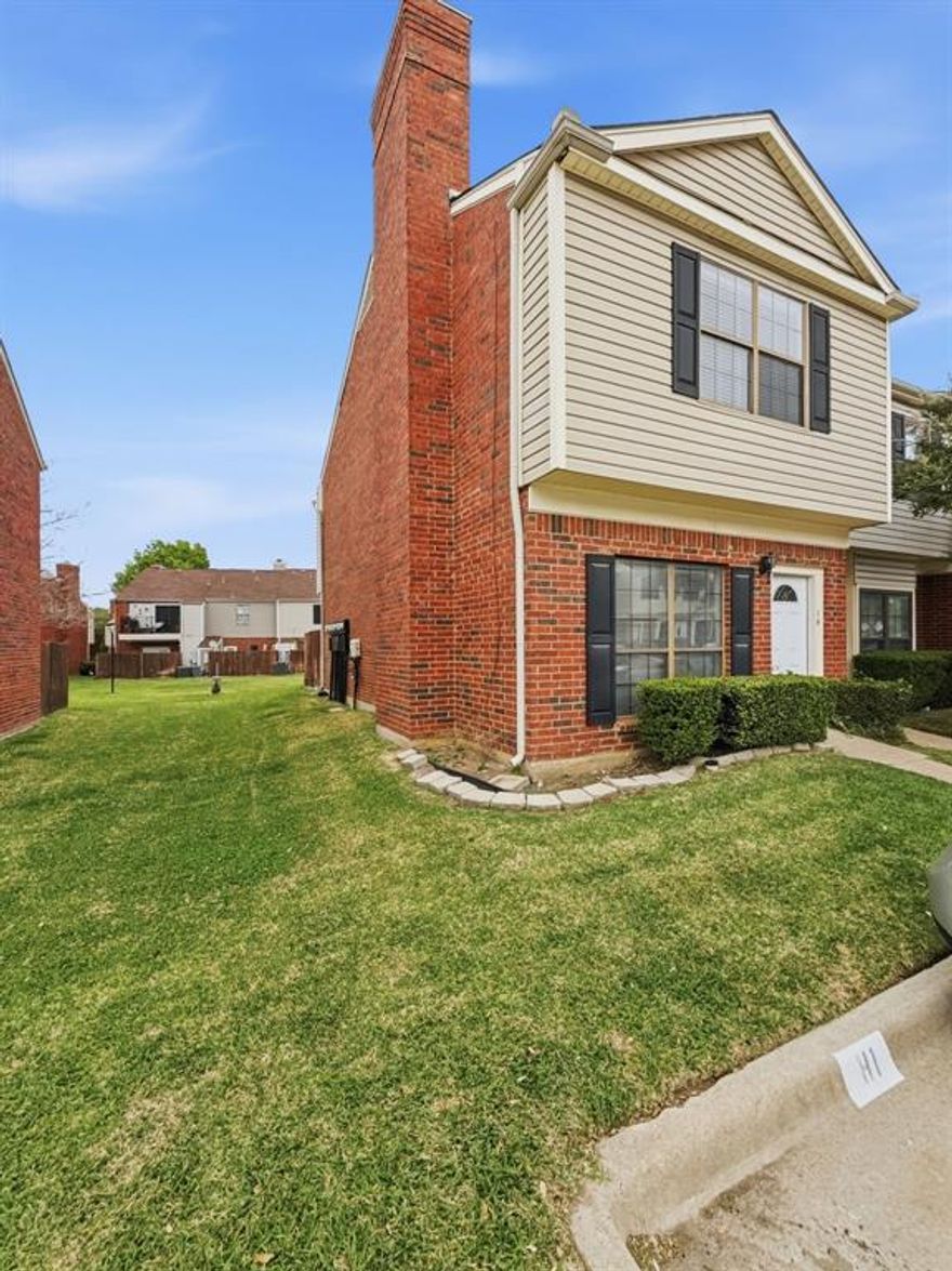 Welcome to this clean, move-in ready townhome located in the highly sought-after Coppell ISD. Featuring 2 bedrooms, 2.5 bathrooms, and new carpet, this well-maintained home offers comfort, convenience, and an ideal location just off Sandy Lake Rd.
The first floor features an open living and dining area with durable tile flooring, a spacious kitchen, and a convenient half bath for guests. Upstairs, you’ll find two private bedroom suites, each with their own updated bathroom and walk-in closet, creating a flexible layout with dual primary bedrooms, perfect for roommates, guests, or a home office setup. A laundry area upstairs adds extra convenience.
As a corner unit, the home offers additional privacy along with two assigned front parking spaces. Step outside to enjoy a small fenced courtyard that backs to peaceful green space. 
Residents enjoy community amenities including a swimming pool, and the HOA covers water, trash, and exterior maintenance, roof, making for easy living. Located near top-rated schools, shopping, dining, and the popular Coppell Farmers Market, this home offers both lifestyle and location.  Close to 121, 114 , and 35e for easy access.  Some photos are Virtually Staged.