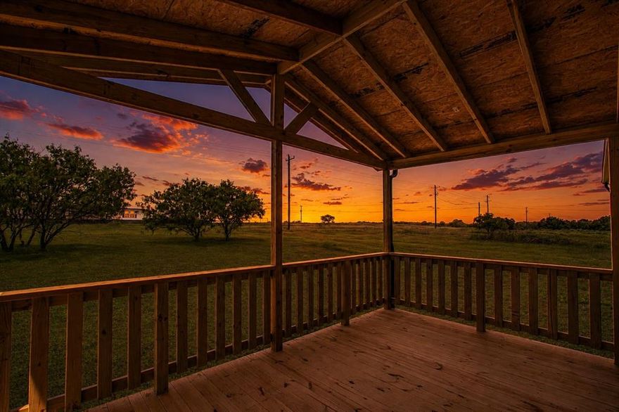 Escape to peaceful country living with this beautifully situated new home on 2+ acres surrounded by wide-open Texas skies. Nestled in a serene rural setting, this property offers the perfect blend of privacy, space, and modern comfort. Step inside to an open-concept layout featuring recessed lighting and a stylish kitchen complete with a refrigerator, dishwasher, range, and oversized island — perfect for preparing meals and entertaining guests. The spacious primary suite offers a walk-in closet and private en-suite bathroom, while the additional bedrooms provide plenty of room for family, guests, or a home office. Outside, enjoy the large covered front porch, back deck, and expansive open surroundings ideal for relaxing and taking in breathtaking sunsets and panoramic countryside views. Additional features include rain gutters, smart panel skirting, carport, private septic system, private well, and a 1-year manufacturer’s warranty. Best of all, there is no HOA. Experience the tranquility of rural living while still being conveniently located near nearby towns and amenities. Enjoy breathtaking sunsets, quiet evenings, and panoramic countryside scenery while still being within easy reach of nearby towns and amenities. 

FHA, VA, USDA, and Conventional are all welcome!

All information is deemed reliable, and the buyer and buyer’s agent are responsible for verifying all information, including but not limited to the status of construction of the home, lot dimensions, easements, school district, and subdivision restrictions. It is the responsibility of the buyer(s) and the buyer(s) agent to verify the status of construction prior to scheduling site inspections. Photos may have been altered, AI generated or of model homes and actual home may vary.