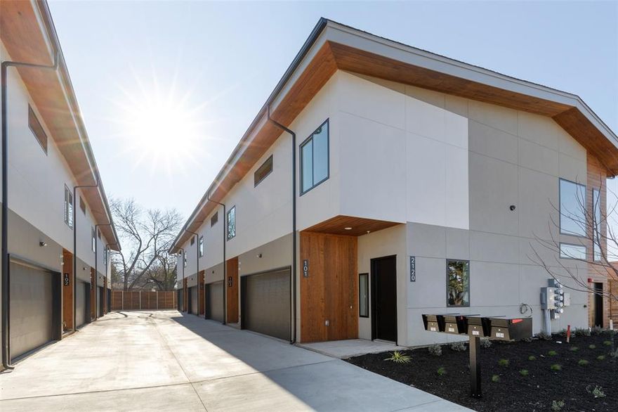 *2 Bed - 2.5 Bath - 1,581 SqFt*

Welcome to this stunning like-new two-story condo, at The Rise of Wolo. From the moment you step inside, the quality of construction is evident, with sleek concrete flooring on the first level, while beautiful hardwood floors and vaulted ceilings elevate the upper level.

The spacious, open-concept design serves as the property's stylish centerpiece. The primary suite impresses with a generously sized walk-in shower, elegant double vanity, and gorgeous quartz countertops. A secondary bedroom and full bathroom on the main level offer flexibility, perfect for guests or a private home office.

Step outside to your own private backyard with plenty of room for pets or relaxation.

Location is everything, and this home delivers. Situated just minutes from major hospitals, Dallas Love Field Airport, and the beloved Klyde Warren Park, you'll enjoy quick access to dining, shopping, and entertainment. Nearby Arlington Park offers an additional peaceful green escape just over a mile away.

This centrally located gem is ready for its next chapter. Schedule your showing today!