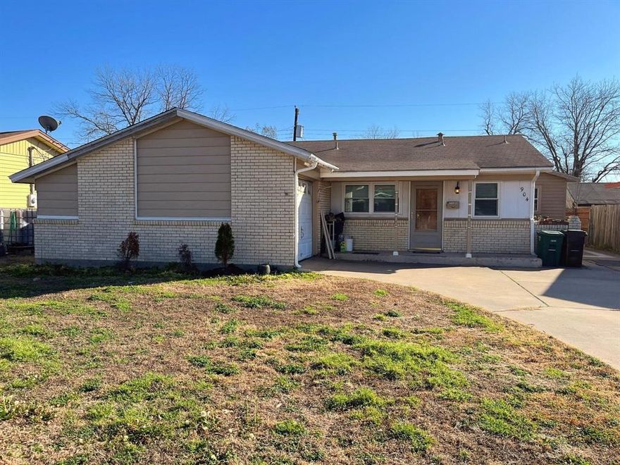This inviting 4-bedroom, 2-bath home offers an excellent opportunity to own an affordable property in an established and conveniently located Mesquite neighborhood. The functional floor plan begins with a welcoming living area that flows seamlessly into a spacious dining room, creating an open and comfortable setting for everyday living or entertaining. The galley-style kitchen provides efficient workspace with entry points at both ends, offering easy access and a practical layout. Outdoor spaces are a highlight of this property. Enjoy a covered patio with an extended wood deck—ideal for relaxing or hosting gatherings—along with a generous front porch perfect for fresh-air seating and evening talks. Additional exterior features include gutters and downspouts for added maintenance ease, a sturdy storage building for your extra items, and a fenced backyard suitable for pets. With its appealing layout, solid features, and room to add your personal touch, this home presents a great opportunity for buyers seeking value and potential. Schedule your showing and explore the possibilities this property has to offer!