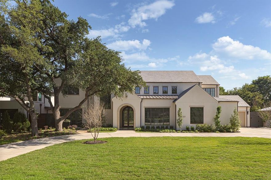 4222 Willow Grove is a refined expression of French Transitional architecture, where timeless European character meets modern livability. Built Interior designed by Ashley Graber with architecture by Briggs AD, this residence is layered, thoughtful, and quietly luxurious at every turn.

A striking natural slate roof crowns the home, setting a tone of permanence and craftsmanship. Inside, beautifully executed custom wall paneling, tailored millwork, and balanced proportions create an atmosphere that feels both elevated and warmly livable.

The chef’s kitchen is anchored by Wolf and Sub-Zero appliances, complemented by a fully appointed scullery kitchen which is ideal for entertaining without disruption. A sophisticated wet bar adds ease and elegance for hosting, while sightlines and flow remain intentional throughout.

The home opens to an oversized backyard, offering rare outdoor scale and flexibility for future enhancements. Thoughtfully integrated modern conveniences include a discreet safe room, blending peace of mind seamlessly into the design.

Every element of 4222 Willow Grove reflects restraint, quality, and enduring estate designed not for trends, but for longevity. Located just minutes from Episcopal School of Dallas, St. Mark’s School of Texas, The Hockaday School, Parish Episcopal School, and Ursuline Academy of Dallas, the home offers exceptional proximity to Dallas’ most sought-after private schools, along with effortless access to premier shopping, dining, and everyday conveniences nearby.