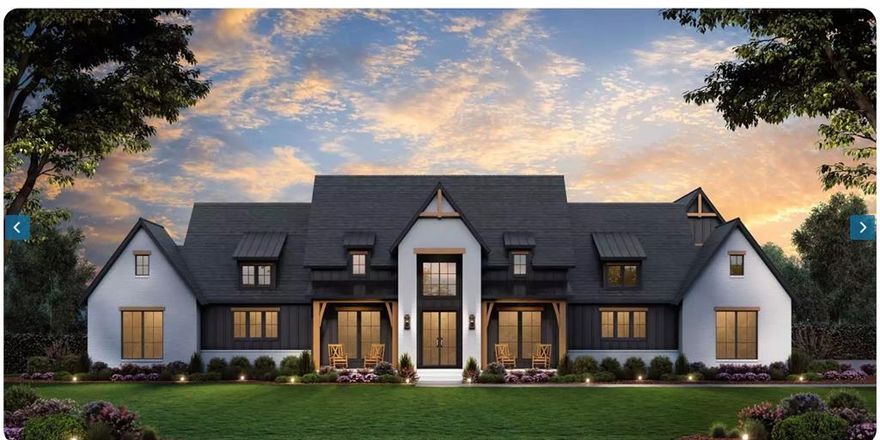 Step into upscale Texas living in this stunning 4-bedroom, 4.5-bath custom masterpiece by J David Custom Homes on nearly an acre in the exemplary Argyle ISD. Thoughtfully designed for both everyday comfort and unforgettable entertaining, the open-concept effortlessly connects the kitchen, dining, and living spaces in a light-filled, welcoming layout. The kitchen features an oversized island with built in 60” refrigerator, pro-style range and microwave drawer. Walls of glass—anchored by 16’ Bi-fold doors that open to the expansive covered rear patio create a seamless indoor-outdoor lifestyle perfect for entertaining. Enjoy evenings by the wood burning outdoor fireplace, with a gas and water stubbed out ready for your future outdoor kitchen, all overlooking an open backyard retreat. The great room commands attention with a contemporary sleek linear electric fireplace with built-ins and floating shelves. Every detail reflects refined craftsmanship with the custom wine room, floating shelves, engineered white oak wood floors, quartzite countertops, and carefully curated designer lighting with champagne bronze plumbing fixtures. The chef’s kitchen is as functional as it is beautiful, featuring a spacious walk-in pantry with custom cabinetry, while the dining area is enhanced by a stylish built-in wine bar—perfect for entertaining. The primary suite is a true sanctuary, offering a spa inspired walk in shower with dual shower heads, a stand alone bath tub and a large custom walk-in closet with island designed for luxury living. The home also includes a secondary en-suite, private office, and two additional bedrooms with ensuite bath ideal for guests or multigenerational living. This is more than a home—it’s a lifestyle defined by elegance, space, and exceptional design. Home is currently under construction and expected to be completed in early February.