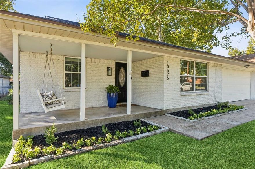 Beautifully renovated three-bedroom, two-bath home on the coveted L Streets in the heart of Lake Highlands, zoned to highly regarded Lake Highlands Elementary. An open, airy layout showcases hardwood floors throughout and a spacious kitchen with custom cabinetry, stone counters, center island, and stainless steel appliances. The kitchen and dining areas flow seamlessly into the light-filled living space, ideal for entertaining, playdates, or everyday living. The primary suite features an en-suite bath with marble countertops and an oversized marble shower. Additional highlights include a true laundry room, attached two-car garage, and a generous backyard with patio and storage shed. Energy-efficient windows installed in 2017. Prime location near White Rock Lake, Lake Highlands Town Center, parks, and scenic walking trails.