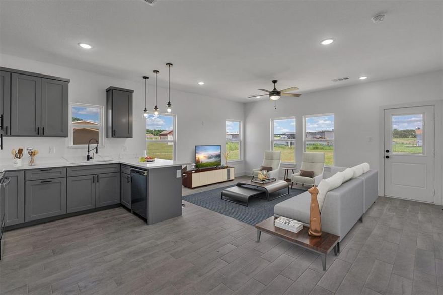 $0 Down or OWNER FINANCE AVAILABLE - LOOKING AT ALL OFFERS!!   Beautiful NEW HOME. Purchase with 0% Down with USDA Loan or check out other available programs!! This gorgeous new home features 3 bedrooms, 2 bathrooms with modern finishes and an open-concept layout that gives endless potential for entertaining. Kitchen has Stainless Steal Appliances, quartz countertops, hanging lights & breakfast bar. The Primary bedroom has a walk-in closet, dual sinks, and modern decorative fixtures throughout. Both bathrooms have quartz countertops! Enjoy small-town living in this new custom home. Only minutes from I-35, 15 minutes from Hillsboro & 30 minutes to Waxahachie. Possible Down Payment & Closing Costs Assistance program!!!! Don't miss this opportunity to start building equity TODAY!!!