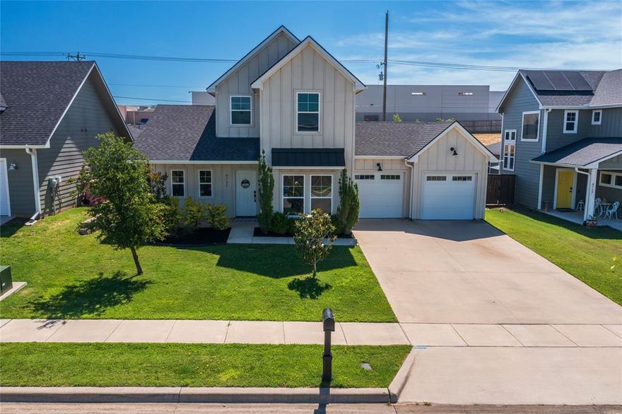 Welcome to this beautifully maintained 3-bedroom, 3-bath modern farmhouse, perfectly situated just minutes from shopping, dining, and everyday conveniences. Step inside to an inviting open-concept layout featuring a spacious kitchen complete with stainless steel appliances, sleek quartz countertops, and abundant cabinet storage that is ideal for any home chef. The home offers three generously sized bedrooms and three full baths, providing comfort and privacy for everyone. Outside, you'll find a large back patio designed for entertaining with plenty of room for gatherings, barbecues, and your future hot tub! Don’t miss this opportunity to own a stylish, move-in-ready home in an unbeatable location. Call your favorite REALTOR® for a private showing today!