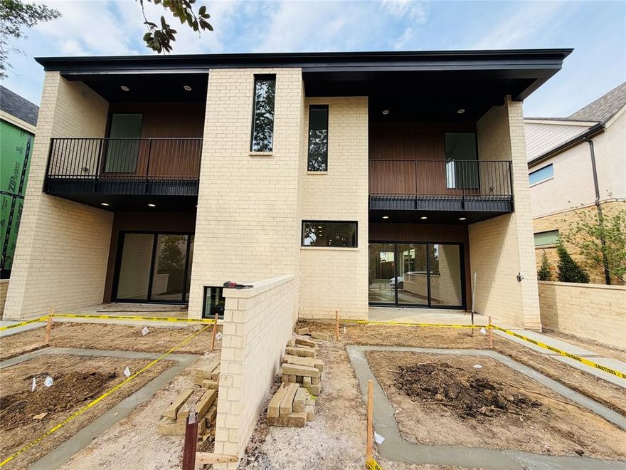 Architecturally striking new-construction SFA in the heart of the Upper Greenville entertainment district. Designed by AIA award-winning architects Far + Dang and built by Cobalt Homes, this contemporary residence blends modern design with exceptional walkability to top restaurants, shopping, trails, and Glencoe Park. Light-filled open floor plan features wide-plank white oak hardwoods, soaring ceilings, and a designer kitchen with custom cabinetry, waterfall island, and Bosch appliances. Offering 3 bedrooms, 3.1 baths, plus a private study and upstairs flex space. Spa-inspired primary suite with freestanding tub and oversized shower. Multiple outdoor living areas include a large gated front yard with a gas fire pit, a covered patio, a side yard, and a third-floor balcony. Smart-home features, a tankless water heater, and premium finishes throughout. A rare opportunity for modern living in one of East Dallas’ most vibrant neighborhoods.