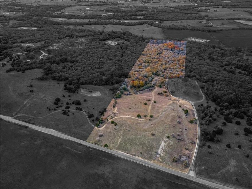 38 acres ready for you to build your dream home or use as your own hunting sanctuary. Located in a low traffic area of southern Wise county. Open space elevated at the front with a fantastic view of gently sloping terrain down through the post oak trees, wild berry vines with a small seasonal pond creek area. Wildlife everywhere to enjoy .Cleared trails throughout property perfect to ride ATVs, horseback ride and explore nature. A Large part is sandy soil . Minutes away from Hwy 114 and Hwy 287. Take a beautiful drive to see this property and explore the endless possibility