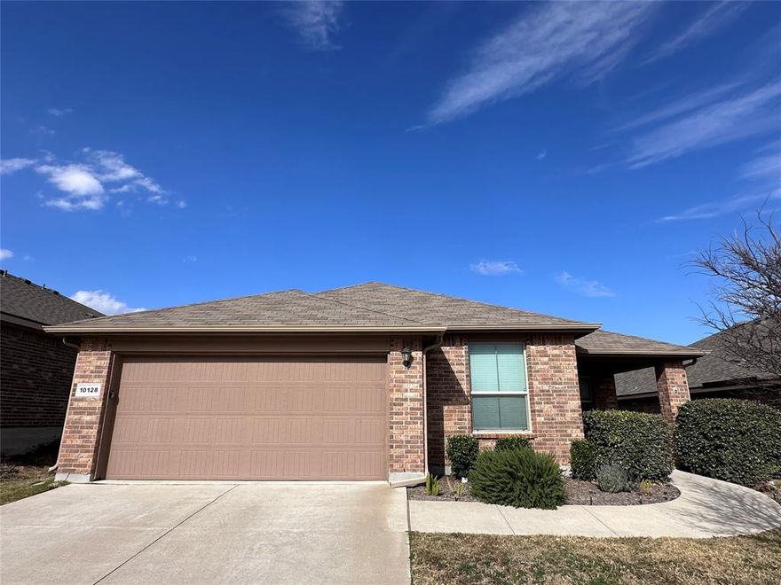 2018 home offers modern living with granite counters, stainless appliances, and open floor plan perfect for entertaining. Four spacious bedrooms include a master suite retreat, while two full baths feature contemporary finishes. Enjoy morning coffee in your bright kitchen or unwind in the comfortable living areas after work. The covered patio extends your living space outdoors for BBQs and relaxation. Located minutes from shopping, dining, and major highways for easy commuting throughout Fort Worth. This newer construction combines today's conveniences with thoughtful design details throughout.