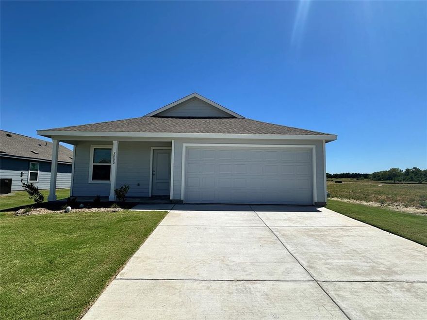 MOVE-IN SPECIAL: NOW OFFERING 2 WEEKS FREE RENT WITH QUICK MOVE-IN! 

New 2025 Construction - Beautiful 3 Bedroom 2 Bathroom Home with Spacious Yard and Modern Features

Welcome to your brand new home for rent. This stunning 2025 construction offers the perfect blend of style, space, and comfort. Featuring 2 spacious bedrooms, 2 modern bathrooms, and a 2 car garage, this home is thoughtfully designed with both practicality and elegance in mind.

Enjoy soft carpet in the bedrooms for added warmth and comfort, while the main living areas feature durable wood-style vinyl flooring that brings a touch of contemporary charm. The kitchen is equipped with eye-catching quartz countertops, sleek black appliances, and plenty of cabinet space, making it perfect for everyday cooking or hosting guests.

Step outside to enjoy the large fenced backyard, ideal for weekend gatherings, pets, or simply relaxing after a long day. The backyard offers plenty of room for outdoor activities and entertaining. The property also includes access to neighborhood amenities such as a community park and peaceful ponds, giving you the benefit of nature right in your own neighborhood.

1.2 Gig high-speed fiber internet is already set up for an additional $50 monthly—this is not an optional fee, so you'll be seamlessly connected from day one. 

Located in a quiet and inviting community, this home offers easy access to shopping, dining, and commuter routes. Do not miss your chance to be the first to live in this exceptional new construction home. Schedule your tour today. Homes like this do not last long.