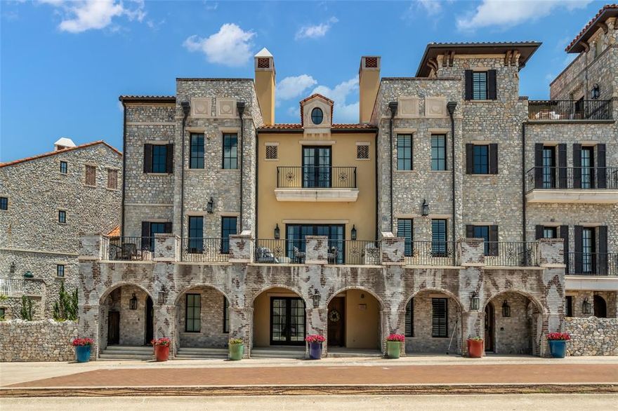 Live the dream in Westlake's Entrada with this gorgeous 3 bedroom, 3.5 bathroom home offering 2,038 Sq. Ft. Enjoy luxury finishes and design throughout this 3-story floorplan with an elevator and private attached garage. The designer kitchen offers gorgeous quartz and wood features, an oversized quartz waterfall island, Subzero refrigerator, Wolf appliances, and butler's pantry! The family room is adjacent to the kitchen and features a linear fireplace which opens to a great balcony for entertaining!  The owner's retreat features an en-suite bathroom with a spa like soaking tub, separate shower and custom walk-in closet. This custom townhome offers two balcony entertaining spaces, with the main floor balcony featuring an outdoor kitchen. Choose from the Award Winning Carroll ISD or Westlake Academy!