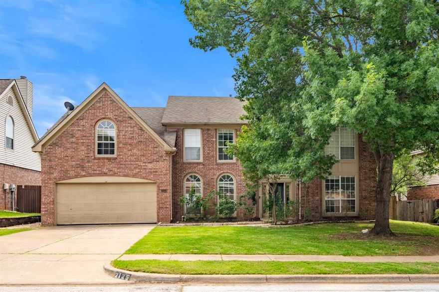 A must see. This 5 bedroom 2.5 bathroom home has a nice floor plan. Formal dining area.  Amazing treelined street in a sought after community in Grapevine called Winding Creek Estates. The property has has a private in-ground pool and sits on a 9500 square foot lot.