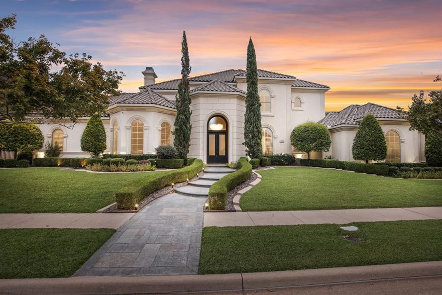 Gorgeous Steve Roberts home in desirable guard gated Starwood with lushly landscaped yard. Large private backyard paradise with outdoor kitchen great for entertaining, a full sport court, sparkling pool, spa, water fall and fire bowls. Enter the home to the grand foyer with elegant formal living and dining. The Chef inspired kitchen opens to large family room, which features a fireplace, and a wall of windows with views of the backyard oasis. Large Master suite with siting area, fireplace, and deluxe bath with his and her vanities and walk in closet. Guest bedroom down. The stately study features a wall of beautiful built-ins and French doors.  Upstairs you will find a spacious game room, media and four additional bedrooms with two jack-n-jill baths.  This one won’t last long! House is hard coat stucco.