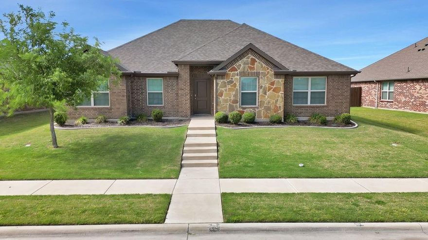 Looking for a place that offers small-town culture and southern hospitality? Look no further than Camden Park at Waxahachie! Located just 30 minutes south of Downtown Dallas, Camden Park is an ideal place to call home. You will have everything you need at your fingertips, with nearby grocery stores, public parks, and restaurants. This home features three spacious bedrooms, two baths, and an office or study, making it the perfect size for a family who loves entertaining, with an open kitchen and a large island perfect for hosting. You can enjoy the convenience of walking to the neighborhood park and pond and take advantage of the highly sought-after Waxahachie ISD, which is within walking distance. Don't miss out on this fantastic opportunity! With a large open floor plan and almost 2,000 sqft of living space, this home is priced to sell. It also has a new roof, new HVAC, hardwood floors in all rooms and study, a fully insulated shed with AC, full gutters, and an extended patio.