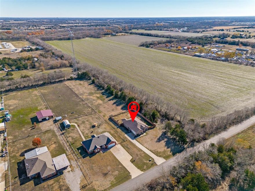 $10,000 PRICE REDUCTION!!!  Tucked away on a peaceful 1.75-acre lot, this charming single-story brick home offers privacy, space, and the quiet lifestyle so many are searching for. The roof was replaced in 2023 and the furnace was replaced in 2025 so you can rest easy with these recent updates. With three bedrooms and two bathrooms, the home is thoughtfully laid out and truly move-in ready, making it easy to settle in and start enjoying from day one.
Inside, you’ll find comfortable living spaces filled with natural light and a layout that feels both cozy and functional. Whether you’re enjoying quiet mornings or hosting friends and family, this home offers a relaxed and welcoming atmosphere.
Outside is where this property truly shines. With no neighbors behind, you’ll appreciate the sense of seclusion and the freedom that comes with wide-open space—perfect for enjoying nature, outdoor gatherings, or simply unwinding at the end of the day.
This home is a hidden gem nestled in Caddo Mills, offering the best of country-style living while still being conveniently located. If you’re looking for privacy, acreage, and a place that truly feels like home, this one is special.