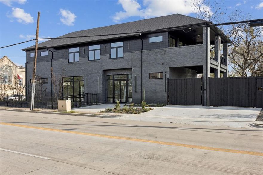 Brand new, two-story commercial building offering a modern design and flexible use. The ground floor is ideal for client-facing businesses such as a showroom, while the second floor is perfectly suited for professional office space. Featuring two separate entrances, the property can accommodate a single occupant or be leased as two independent spaces. Gated parking provides added security and convenience.