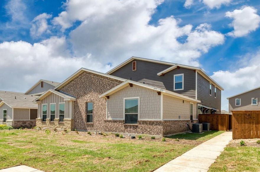 Prime investment opportunity that won't last long! This turnkey Class-A fourplex built in 2023, is located in Venus' highly sought-after Heritage Hills neighborhood, zoned to highly rated Midlothian Schools. Ideally situated just 30 minutes from both Dallas and Fort Worth, this fully stabilized opportunity features four units, a larger 3-bed 2-bath flat on the ground floor, a modern 2-bed 2-bath flat on the second floor and two townhouse-style 2-bed 1.5-bath units. Each unit has a dedicated one-car garage. The interiors boast high-end finishes throughout, including granite kitchen countertops with a tiled backsplash, recessed and pendant lighting over the breakfast bar, upscale wood-look plank tile flooring, upgraded carpet, and a luxurious walk-in master shower. All units are currently leased to long-term tenants at $1,795, $1,695, $1,595, and $1,495 per month, respectively, supported by a strong operating history, a low 2.4% tax rate, and affordable HOA dues of $ 1,500 per year. With major economic drivers such as the $1.6B Google Data Centers project and two nearby hospitals, plus excellent property management in place and willing to stay on, this asset is primed for continued growth. Ask about available DSCR financing with a 10-year interest-only option to maximize your cash flow.