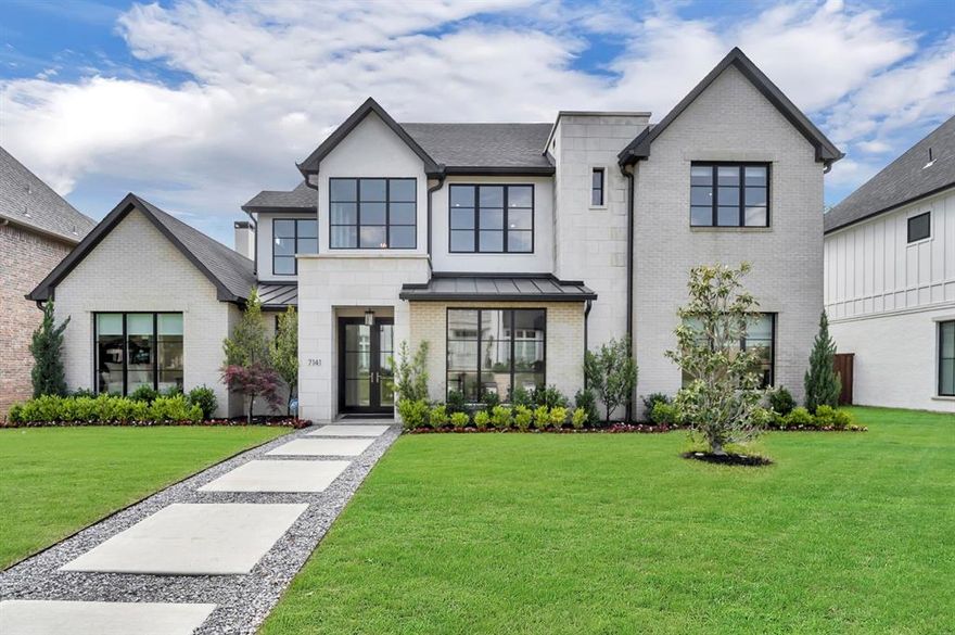 Completed in 2021 by Stainback Construction, this home in the heart of Lakewood blends exceptional craftsmanship with high-end finishes & modern technology. Throughout the home, you'll find nine-inch wide hardwood planks that provide warmth while light pours in from large windows through the home. Technology upgrades include Sonos surround sound, home generator, electric window shades & the Brilliant Smart Home System allowing seamless control of lights, thermostats, speakers & more. Designer lighting adds a sophisticated touch to each room & two separate laundry rooms provide the ultimate convenience for busy households. The gourmet kitchen is thoughtfully designed for both functionality & luxury, featuring quartz countertops, a Wolf commercial range & a built-in SubZero refrigerator, while the adjacent walk in pantry boasts custom cabinetry & ample storage.  The eat-in kitchen, dining & living spaces provide a thoughtful layout to enjoy whether hosting or enjoying a quiet meal with family. The primary suite offers a tranquil retreat, featuring electric shades, a fireplace with built-in cabinetry, a spa-like ensuite bath with a soaking tub, a stand-alone shower & custom closet. Additional living spaces include a downstairs study with built-in cabinets, an upstairs family room complete with cabinetry, a sink & refrigerator, as well as a dedicated exercise room on the second floor. Outdoor living is just as inviting, with a covered patio equipped with a fireplace and ceiling fan, and a large second-floor covered balcony that’s perfect for relaxing or entertaining. The backyard is fully turfed and features a sprinkler system, a board-on-board privacy fence & an automatic gate for added security. This property is zoned to Lakewood Elementary & offers backyard views of Lakewood Park, with walking access just moments away. Combining luxury, smart technology & a prime location, this home offers an unparalleled lifestyle in Lakewood.