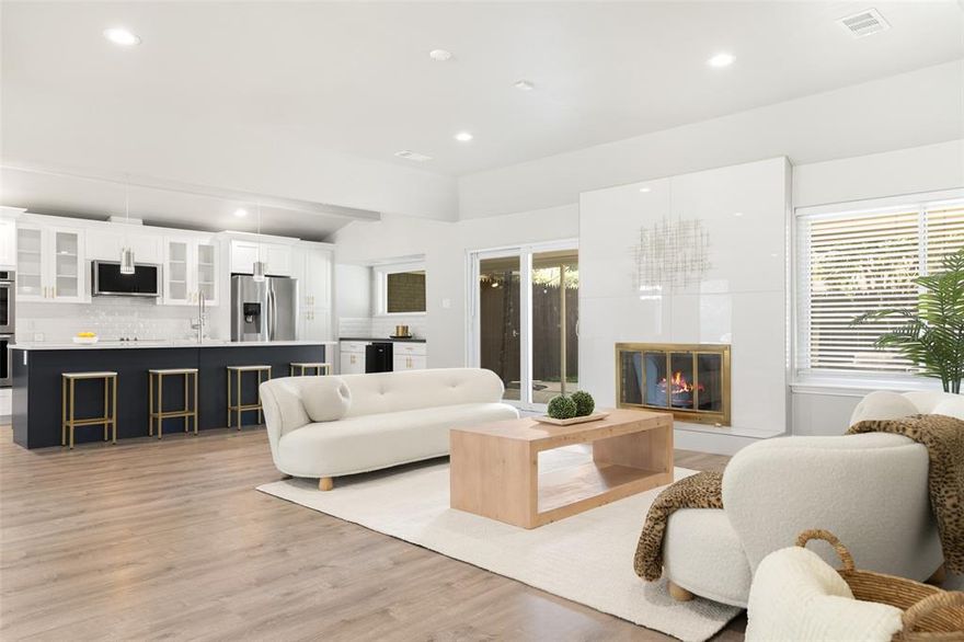 Discover sophisticated modern living in this gorgeously remodeled home, perfectly nestled in Dallas's highly sought-after Lovers Lane East neighborhood. This stunning 4-bedroom, 3 full bathroom residence spans over 2,650 sq ft, showcasing an artistic flair for style with the trendiest modern finishes throughout.
Step inside to an inviting open floor plan that seamlessly connects each elegant space, bathed in natural light. Designed for contemporary lifestyles, the home features a spacious second master suite, generous walk-in closets, and a versatile second living area. Enjoy the convenience of smart home technology and a cook's dream kitchen, complete with a double oven, soft-close drawers throughout, vaulted ceilings, and abundant storage.
The luxury extends to the private outdoor oasis, offering a large covered patio ideal for entertaining or quiet relaxation.  Additional outdoor amenities include a dedicated workshop, convenient dog run, and GENERATOR!

This home is truly a dream come true, offering unparalleled comfort and style. Its prime location places you just moments from the vibrant Lakewood scene, Old Town East Center, the serene White Rock Lake, world-class shopping at North Park Mall, and within walking distance of the scenic White Rock Trail. Recent updates include:  new carpet in bedrooms, fresh interior paint, HVAC duct cleaning, new Kohler faucet and hoses, new UIL box and fresh landscaping. Buyer will be required to purchase new survey.