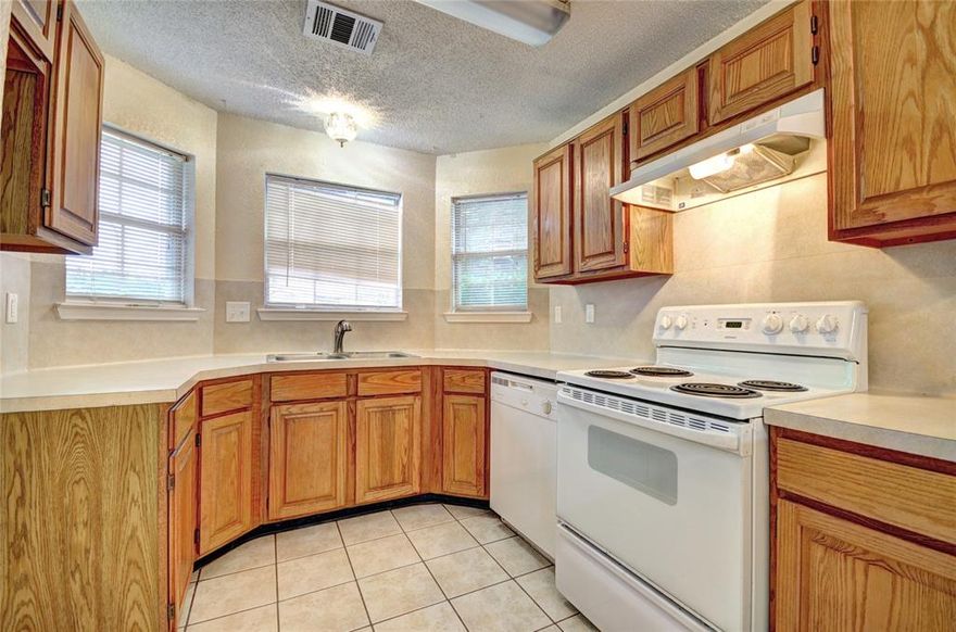 Great location! Open Living Concept! Kitchen and Living Room have a lot of Natural Light! Back Yard is shade covered. Side yard is perfect for relaxing! Bedrooms are at the back while the Kitchen is in the Front.  Bedrooms are next to teach other.  Down the street from a Park. And don't forget Keller ISD!!!  This is a great area to live in convenient to shopping and easy access to I35, 820 or 377.  At this price it will not last long. Move in READY.