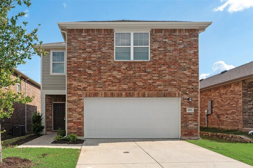 Welcome to this spacious home with 2 story 4 bed 2.5 baths 2 car garage and built in 2022. It’s in move-in ready!! This home is perfect for every one. Enjoy access to parks, scenic greenbelts, walking trails, playground, and more. Conveniently situated near US-380, you'll have easy access to nearby shopping, dining, and everyday essentials. Don’t miss this fantastic opportunity to own a home in one of the area’s most desirable communities! The down stairs is open concept living with the combination living, dining, and kitchen.  The kitchen has all stainless steel appliances, granite counters and a walk-in pantry.  Also downstairs is a large living area and half bath. Upstairs is the master bedroom with private ensuite bath, 3 secondary bedrooms, a second full bath and a full size laundry room with washer dryer connections. The color scheme is a very light neutral grey which will accommodate all decor.

Perfect for families, this inviting home is nestled in a neighborhood known for its highly-rated schools and incredible amenities. Enjoy access to parks, scenic greenbelts, walking trails, a clubhouse, playground, and more. Conveniently situated near US-380, you'll have easy access to nearby shopping, dining, and everyday essentials. Don’t miss this fantastic opportunity to own a home in one of the area’s most desirable communities!