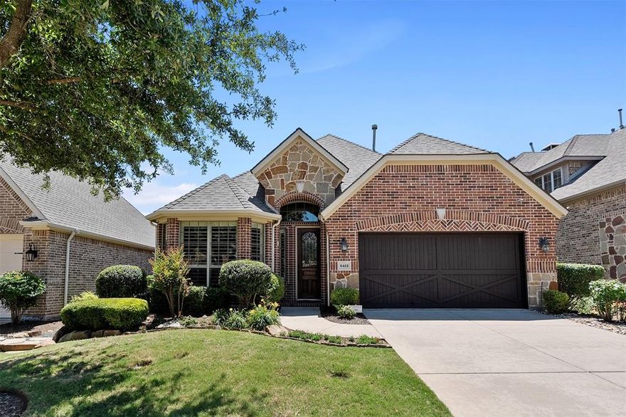 Well-maintained 1.5-story home located in Ridgecrest, Phase II in McKinney. 4 bedrooms, 3 baths, 2,731 square feet with primary suite on the main level and an upstairs flex space with bedroom and full bath making this an Ideal space for guests, media, or a private retreat. The backyard is framed by established trees and landscaping, offering shade and privacy. This home has lots of upgrades, including custom shutters. Residents enjoy neighborhood amenities including a community pool, playground, and dog park. Conveniently located near shopping, dining, and major thoroughfares, with easy access to Whole Foods Market, H-E-B, and Trader Joe's, this home offers comfort, functionality, and location all in one.
