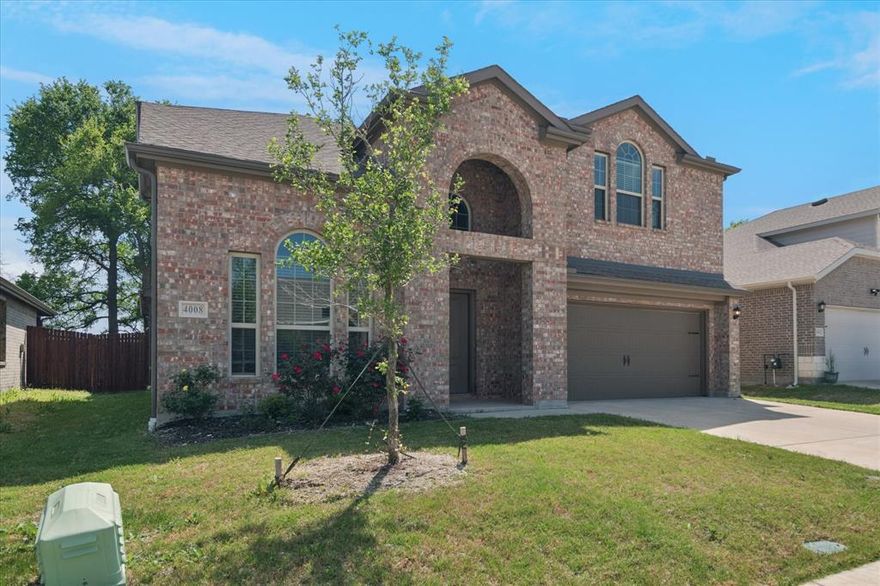 This beautiful home shows like new because it is only a few years old.  Marvelous open floor plan with high ceilings.  The kitchen, dining and family are one very open grand space.  Kitchen is spacious, great number of cabinets and tremendous granite counter top space.  The appliances are all stainless as you would expect on a newer home.  Family is very large and barely lived in, ready for you to put your own touch on the home. Office is at front of home with two double doors.  Like all the rooms, the master is large, the master bath has oversize shower and built in linen shelves.  Upstairs there is a nice sized game room and 3 more bedrooms.  Back porch has plenty of space and the covered porch is ideal for sitting out back.  Great community with outstanding schools.