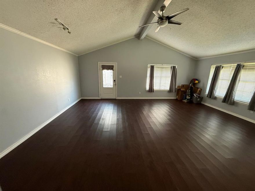 This house has 5 bedrooms, 2.5 baths, in a quiet neighborhood.  There are 2 churches behind the property and they do not cause any problems. The neighbors all around the house are super sweet and quiet.  This house is centrally located to main attractions in town.  There is a tire shop at the other end of the street.  You are 3 minutes away from a restaurant, furniture stores, a bank, and a car lot all off of Loop 281.  You are 8 Minutes from the mall.  5 Minutes away from Walmart and Albertsons grocery stores. 20 minutes away from Target, Kohls, Movie Thearter, Sams Club.